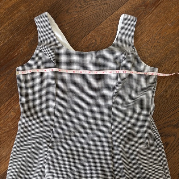 Vintage Fitted Houndstooth Scoop Neck Dress - Picture 8 of 9